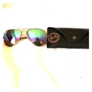Rainbow Mirror Ray Bans -Authentic